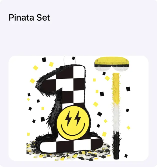 one happy dude party game pinata set